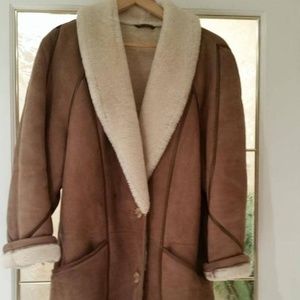Vintage Sheepskin Winter Coat